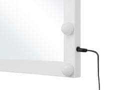 Beliani Nástěnné zrcadlo LED 50 x 60 cm bílé ODENAS