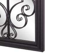 Beliani Nástěnné zrcadlo kovové 50 x 98 cm černé CAMPEL