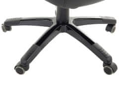 Beliani Kancelářská židle černo tmavě hnědá PRINCE