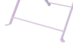 Beliani Ocelová balkonová sada fialová FIORI