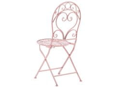 Beliani Sada 2 židlí růžová ALBINIA