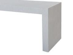 Beliani Venkovní betonová lavice bílá TARANTO