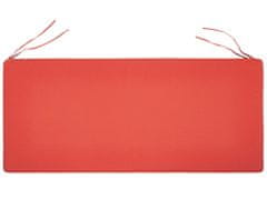 Beliani Polštář na lavičku 152 x 54 cm červená VIVARA