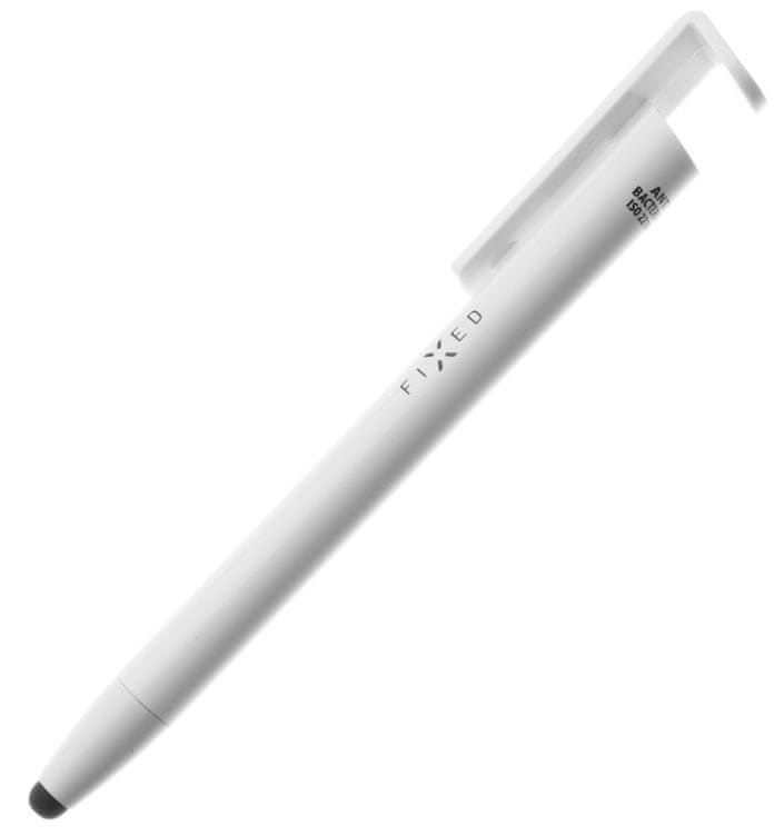 FIXED Propiska 3v1 se stylusem a stojánkem Pen, antibakteriální povrch, FIXPEN-WH bílá
