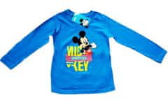 Eplusm Chlapecké tričko s dlouhým rukávem Mickey Mouse 128 / 7–8 roků Modrá