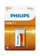 Philips Baterie 6F22L1B/10 LongLife 9V 1-blister