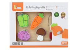 Viga Toys Dřevěné krájení - zelenina