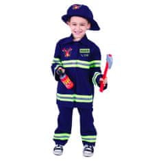 Rappa Dětský kostým hasič s českým potiskem (M)