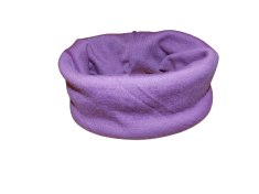 Tiki-Mechulka Dvojitý oboustranný nákrčník 100% merino - fialový