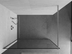 Mexen Kioto sprchová zástěna walk-in 60x200 cm 8 mm, chrom, černý profil (800-060-101-01-70)