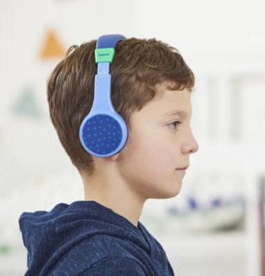 moderní sluchátka přes uši hama TeensGuard Bluetooth handsfree funkce výdrž 25 h na nabití omezená hlasitost 