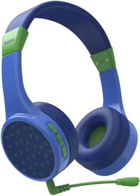 moderní sluchátka přes uši hama TeensGuard Bluetooth handsfree funkce výdrž 25 h na nabití omezená hlasitost