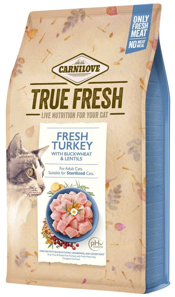 Carnilove True Fresh Cat Turkey, 4,8 kg
