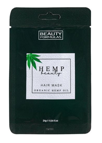 Beauty Formulas HEMP Maska na vlasy s konopným olejem (24 g)
