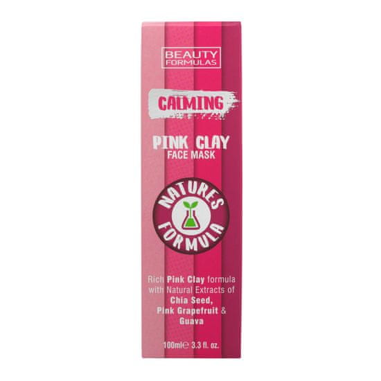 Beauty Formulas Zklidňující maska na obličej Pink Clay 100 ml