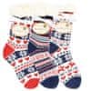 Taubert dárkově balené extra teplé protiskluzové vánoční ponožky 192361588 3-pack, uni