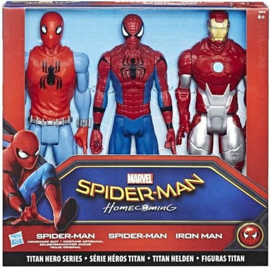 MARVEL Sada 3 Figurek 30 cm Spiderman Homecoming a Iron Man Marvel. |  