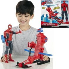 MARVEL Spiderman Figurka 30 cm + vrtulník Web Copter Hasbro.