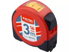 Extol Premium Svitnovací metr 8821043 s odečítacím okénkem, 3m, š. pásku 16mm