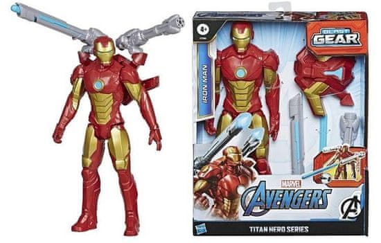 MARVEL Iron Man 30 cm Figurka s přislušenstvím Blast Gear od Hasbro.