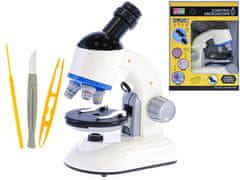 Mikro Trading Mikroskop 22 cm 100x,400x,1200x se světlem a doplňky v krabičce