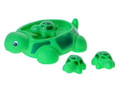 Mikro Trading Mini Club želva 21 cm do vany se třemi želvičkami v síťce