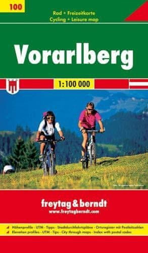 Freytag & Berndt RK 100 Vorarlberg 1:100 000 / cyklomapa