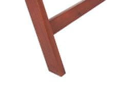 Beliani Sada 2 dřevěných zahradních židlí TOSCANA