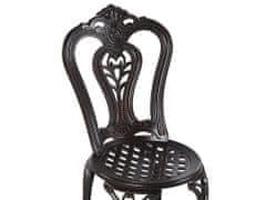 Beliani Sada 2 hnědých zahradních židlí BOVINO