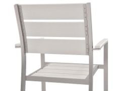 Beliani Sada 6 jídelních židlí bílá VERNIO
