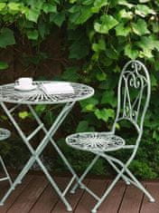 Beliani Sada 2 skládací zahradní židle zelené TRENTO