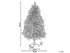 Beliani Vánoční stromeček 180 cm modrý FARNHAM