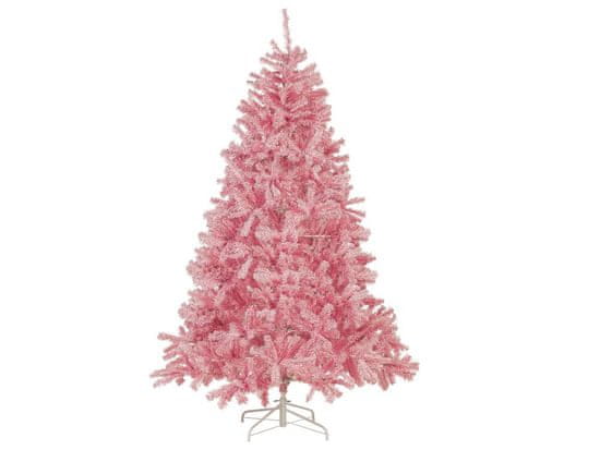 Beliani Vánoční stromeček 210 cm růžový FARNHAM