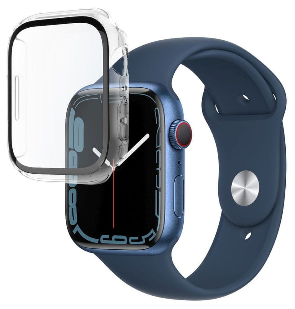 FIXED Ochranné pouzdro Pure s temperovaným sklem pro Apple Watch Series 8 41mm, FIXPUW-1028 čiré