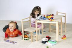 ATB Stůl se židlemi do dětského pokoje z březového dřeva