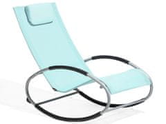 Beliani Mátově modrá zahradní židle CAMPO