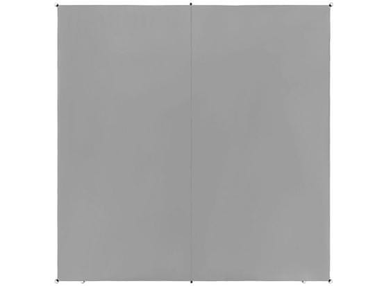 Beliani Stínící plachta ve čtvercovém tvaru 300 x 300 cm šedá LUKKA