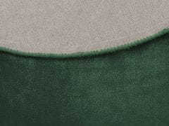 Beliani Kulatý viskózový koberec ø 140 cm smaragdově zelený GESI II