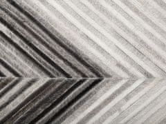 Beliani Kožený koberec 160 x 230 cm šedý AYTEPE