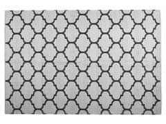 Beliani Oboustranný černo-bílý venkovní koberec 140x200 cm ALADANA