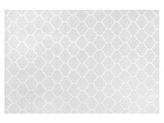 Beliani Oboustranný šedý koberec s geometrickým vzorem 140x200 cm AKSU