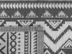 Beliani Venkovní koberec 120 x 180 cm černý NAGPUR