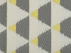Beliani Venkovní koberec 60 x 105 cm šedožlutý HISAR