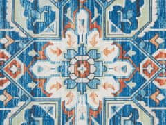 Beliani Koberec 80 x 200 cm modrý/oranžový RITAPURAM