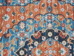 Beliani Koberec 70 x 200 cm modrý/oranžový MIDALAM