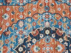 Beliani Koberec 80 x 240 cm modrý/oranžový MIDALAM