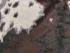 Beliani Koberec z umělé hovězí kůže 130 x 170 cm hnědý / bílý BOGONG