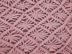 Beliani Bavlněný puf 50 x 50 x 20 cm růžový BERRECHID