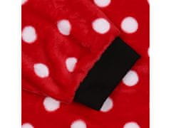 sarcia.eu Dívčí mikina Disney Minnie Mouse / Župan / Puntíková deka, Deka s kapucí, Snuddie 104-116 cm