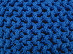 Beliani Kulatý tmavě modrý polštář na sezení 40x25 cm CONRAD